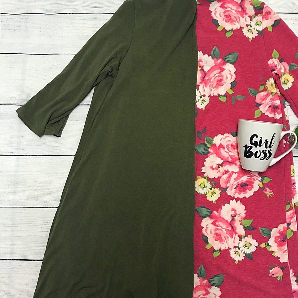 Agnes & Dora NWT 3/4 Sleeve Swing tunic